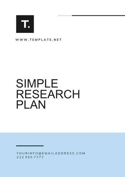 Free Simple Research Plan Template to Edit Online