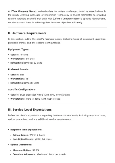 Free Hardware Services Customer Profile Template to Edit Online