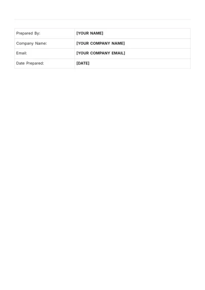 Free Hardware Services Customer Profile Template to Edit Online