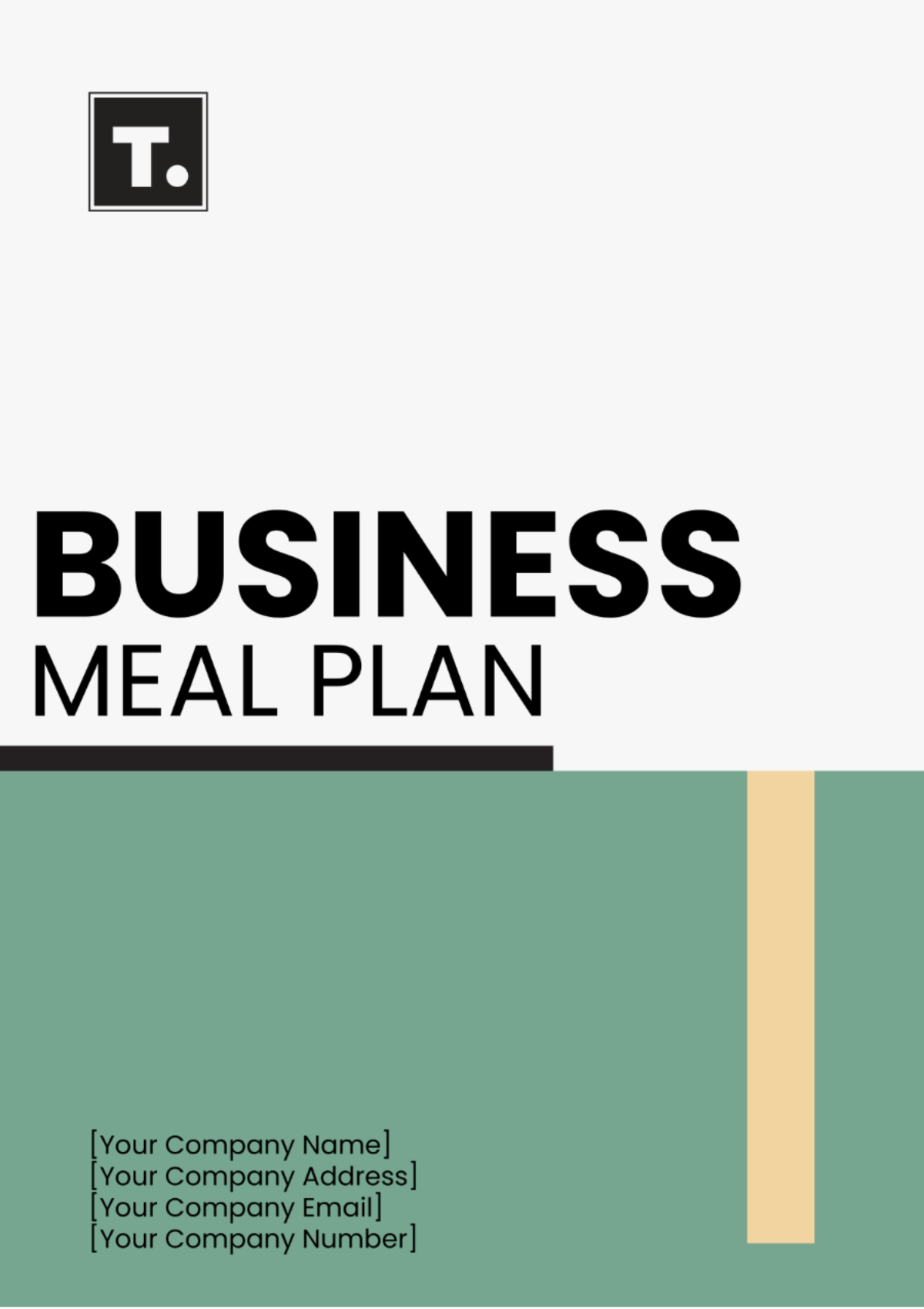 Business Meal Plan Template - Edit Online & Download