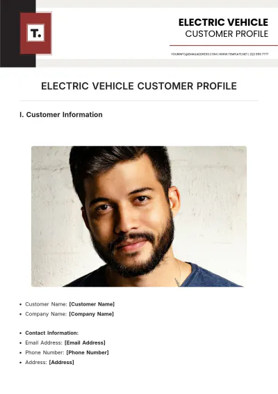 Free Electric Vehicle Customer Profile Template to Edit Online