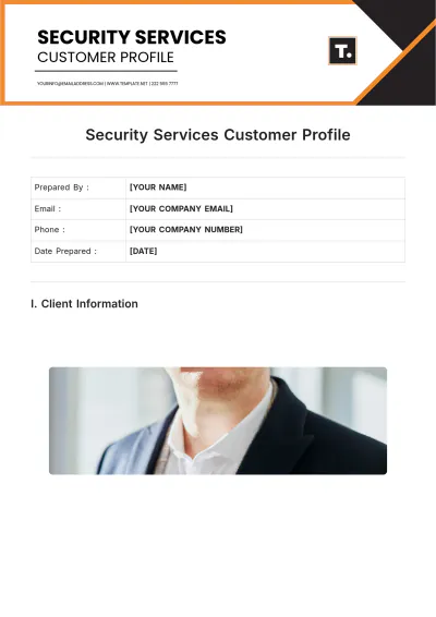 Free Security Services Customer Profile Template to Edit Online