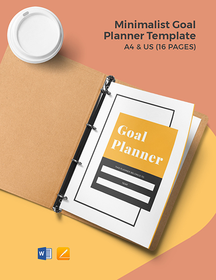 minimalist goal Planner