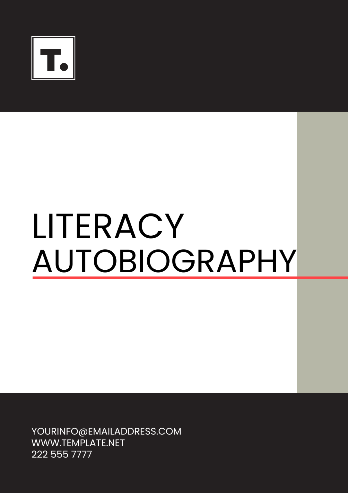 Free Literacy Autobiography Template