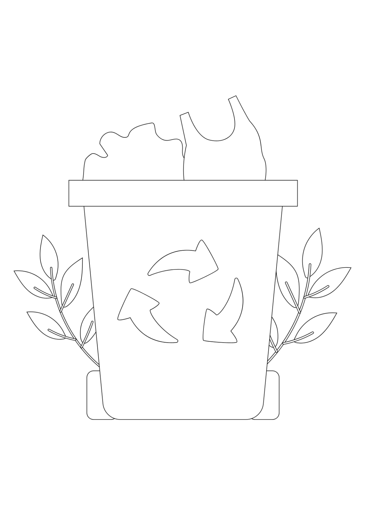 Free Environment Recycle Drawing Template