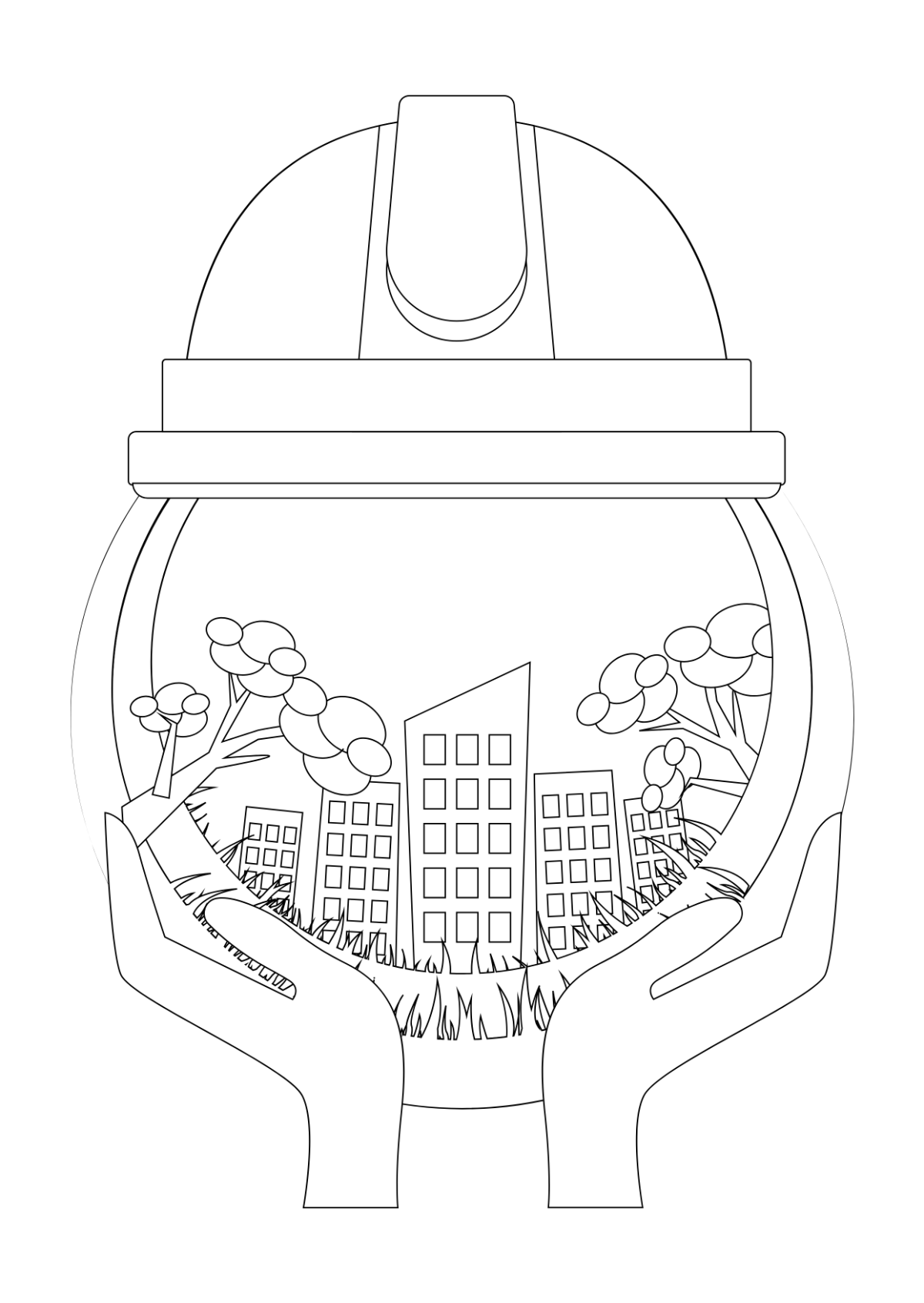 Environment Safety Drawing Template
