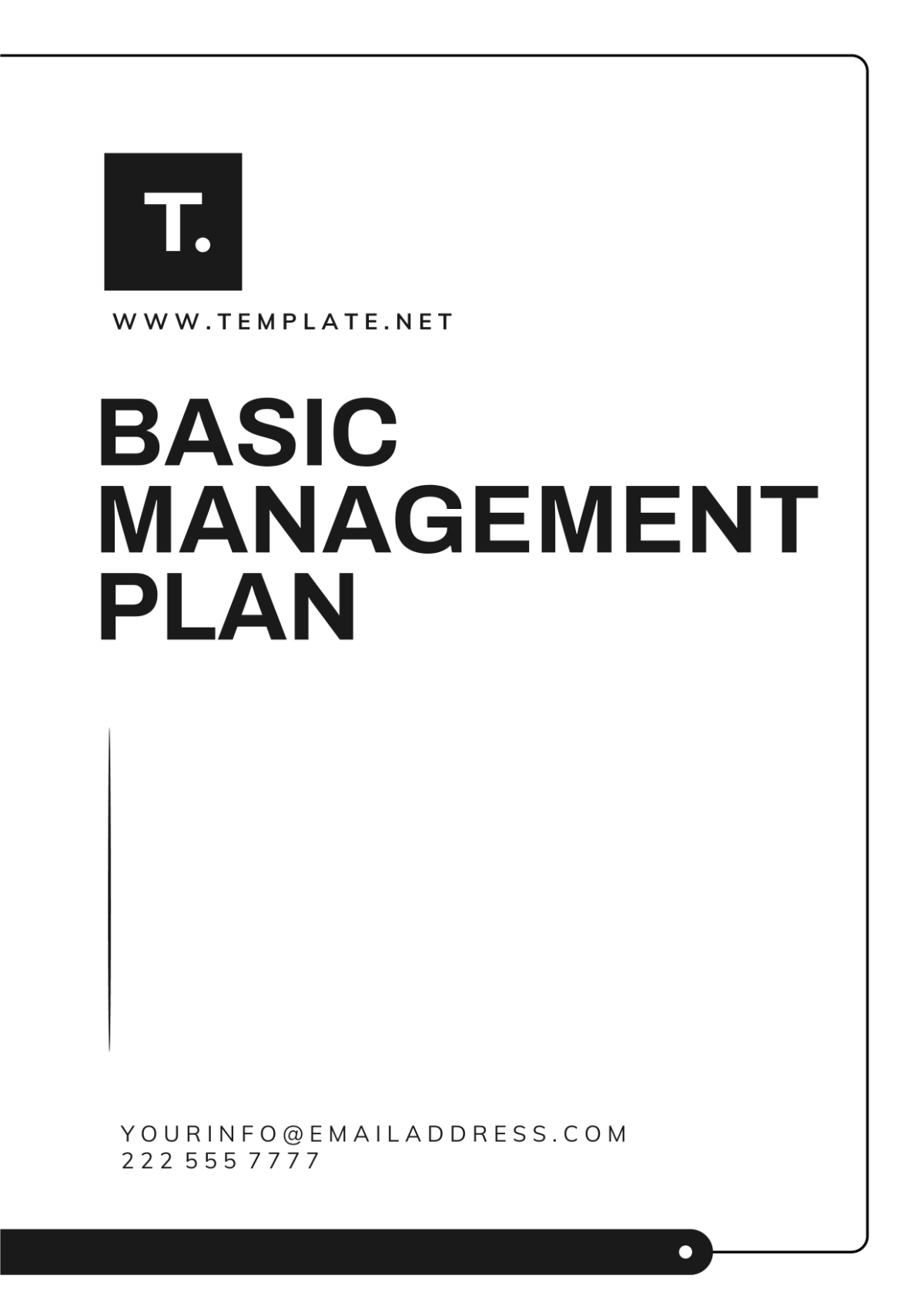 Basic Management Plan Template - Edit Online & Download