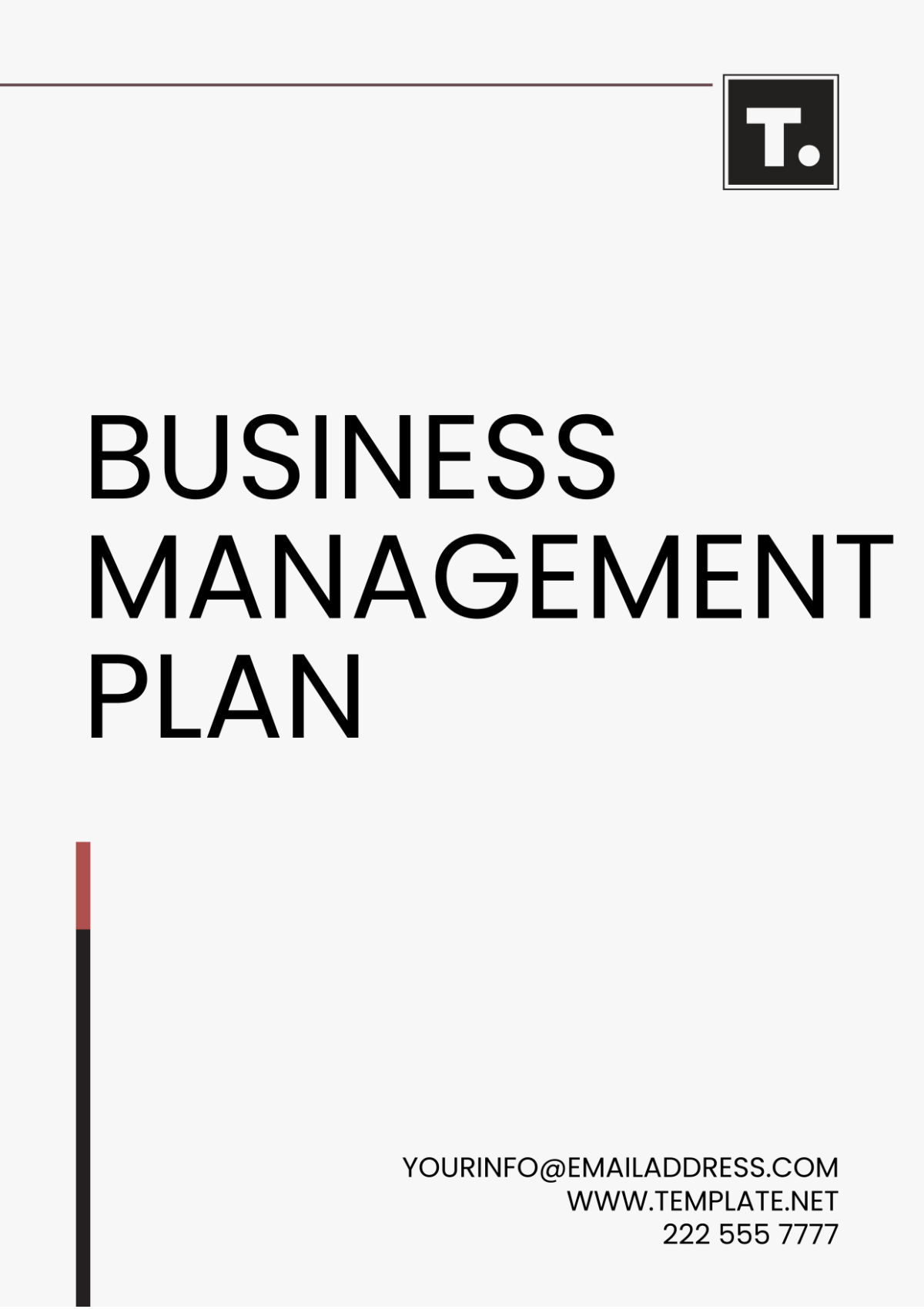 Business Management Plan Template - Edit Online & Download