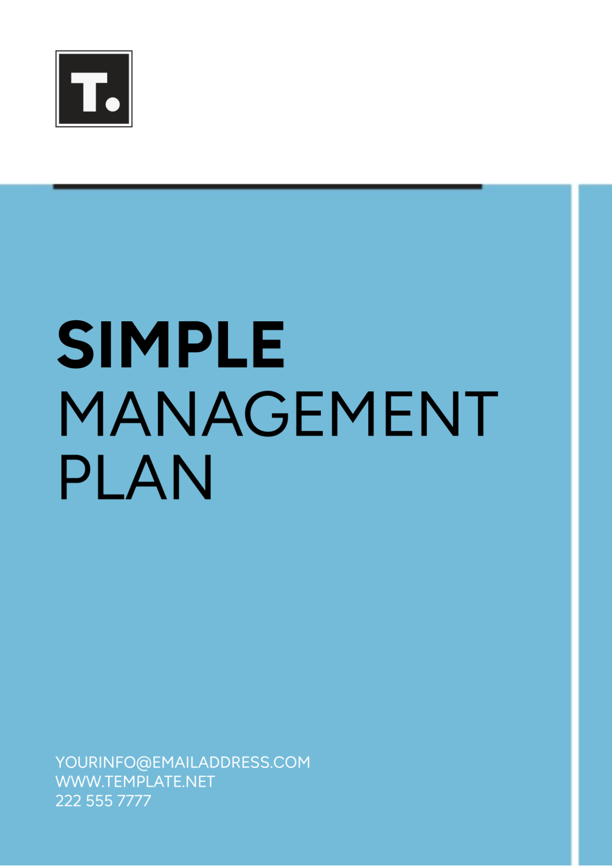 Simple Management Plan Template - Edit Online & Download