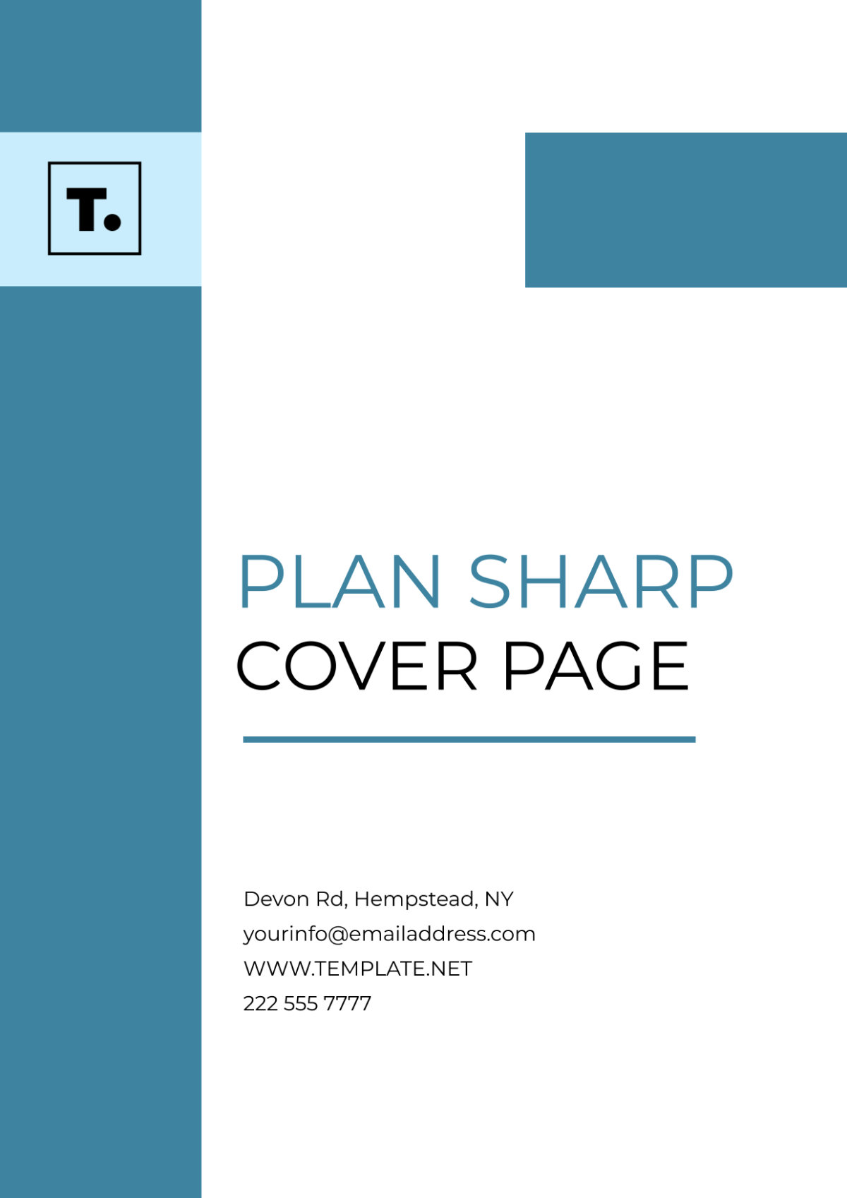 Plan Sharp Cover Page
