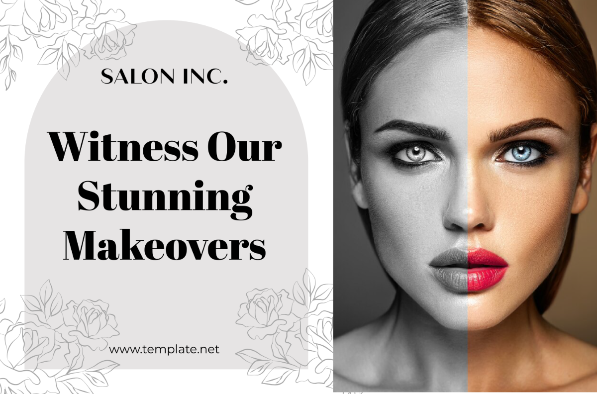 Salon Before and After Showcase Banner Template