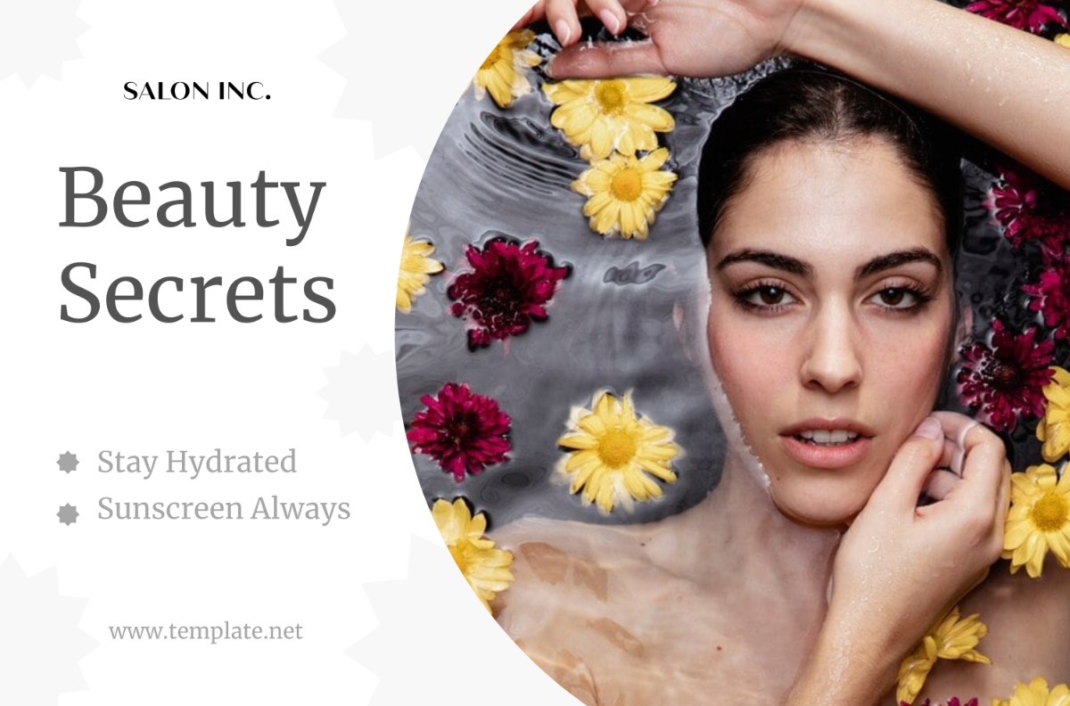 Salon Beauty Tips Banner Template