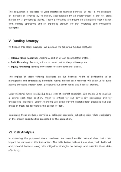 Free Interior Design Stock Purchase Proposal Template to Edit Online