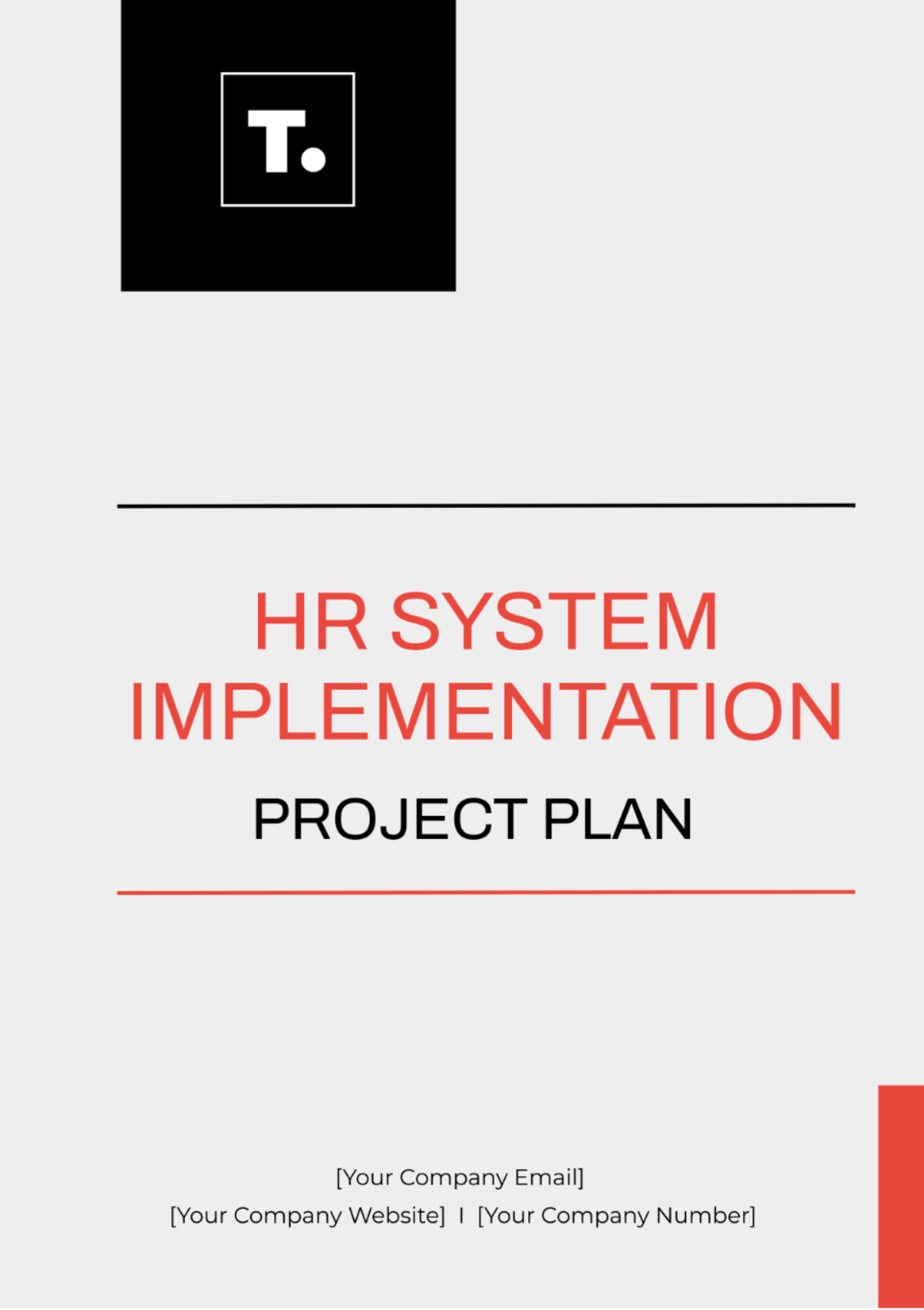 HR System Implementation Project Plan Template - Edit Online & Download