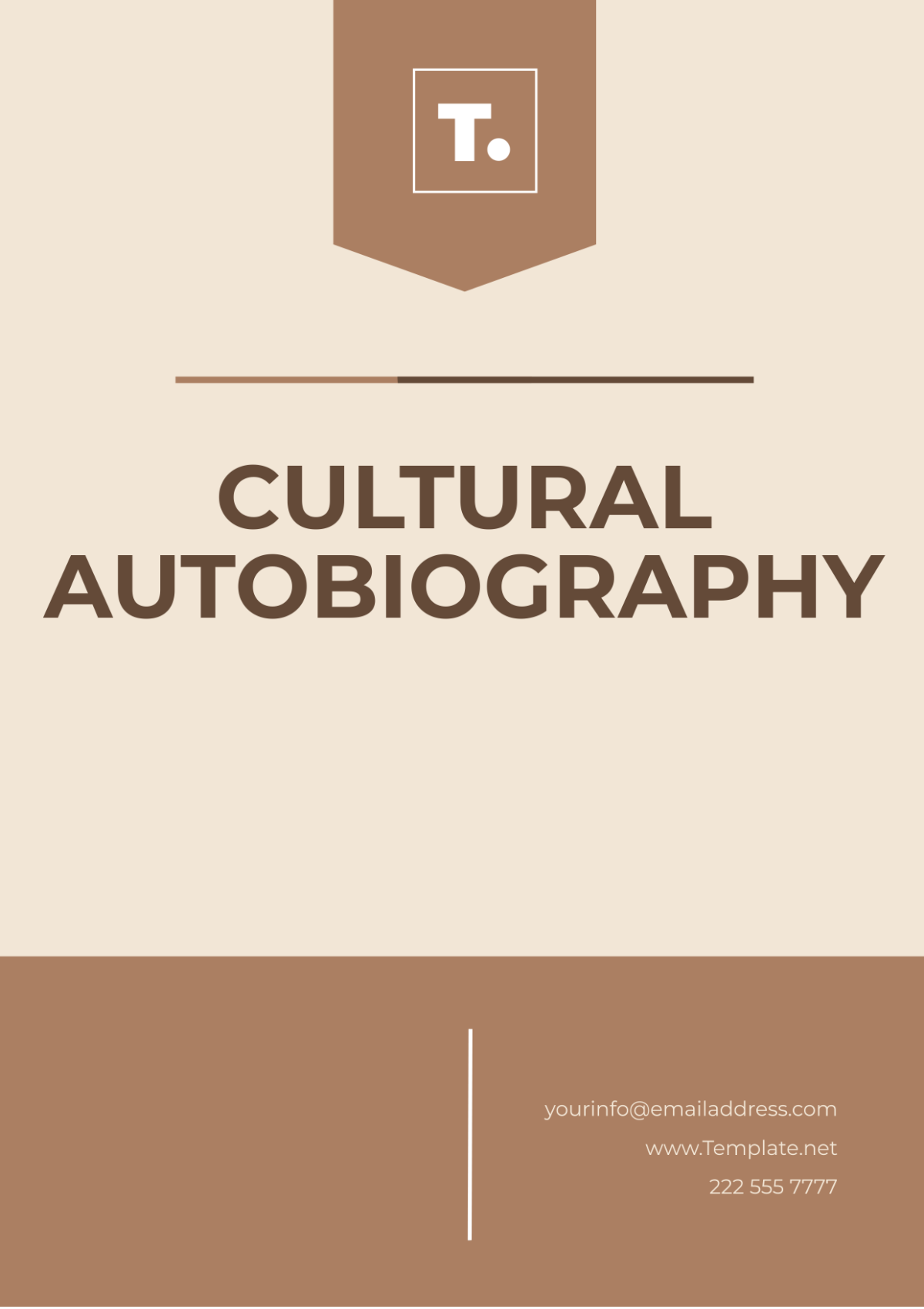 Free Cultural Autobiography Template