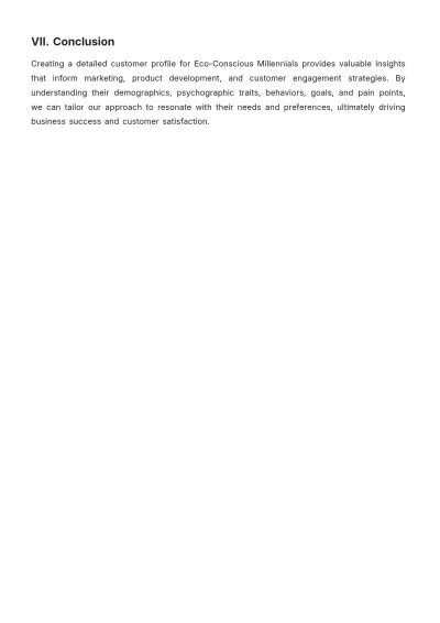 Free Persona-based Customer Profile Template to Edit Online