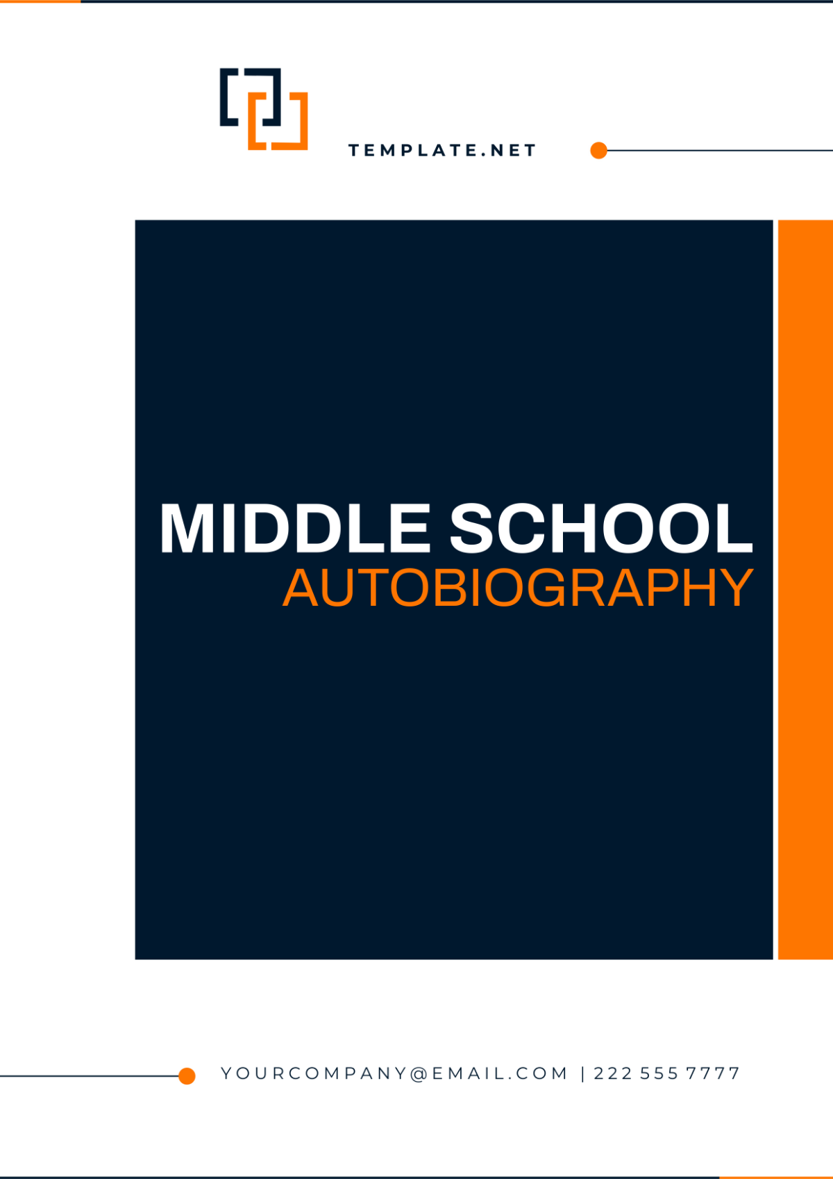 Free Middle School Autobiography Template