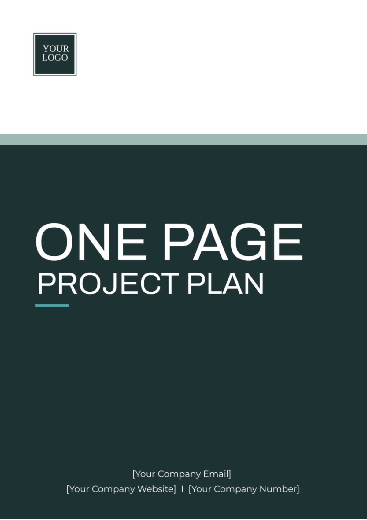 One Page Project Plan Template - Edit Online & Download