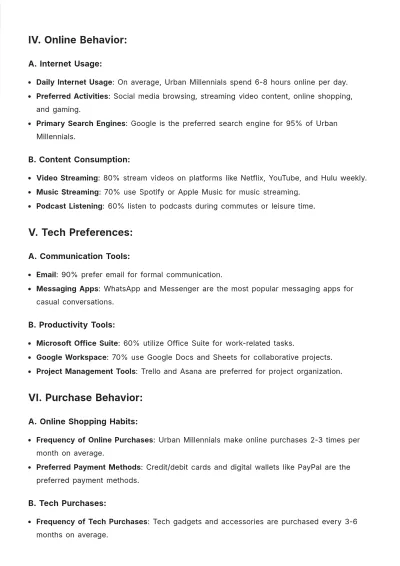 Free Technographic Customer Profile Template to Edit Online | Template.net to Edit Online