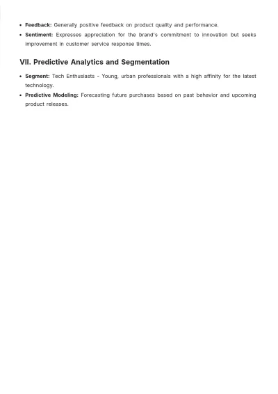 Free Hierarchical Customer Profile Template to Edit Online