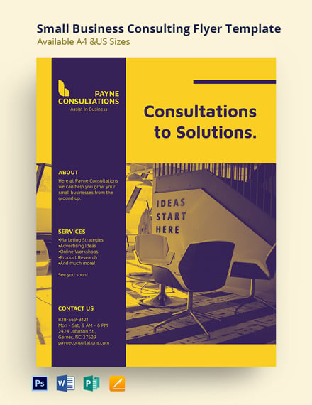 Small Business Consulting Flyer Template