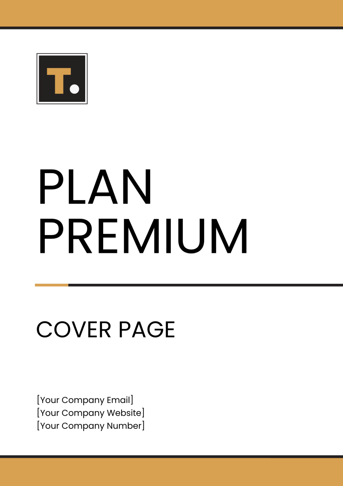 Plan Premium Cover Page