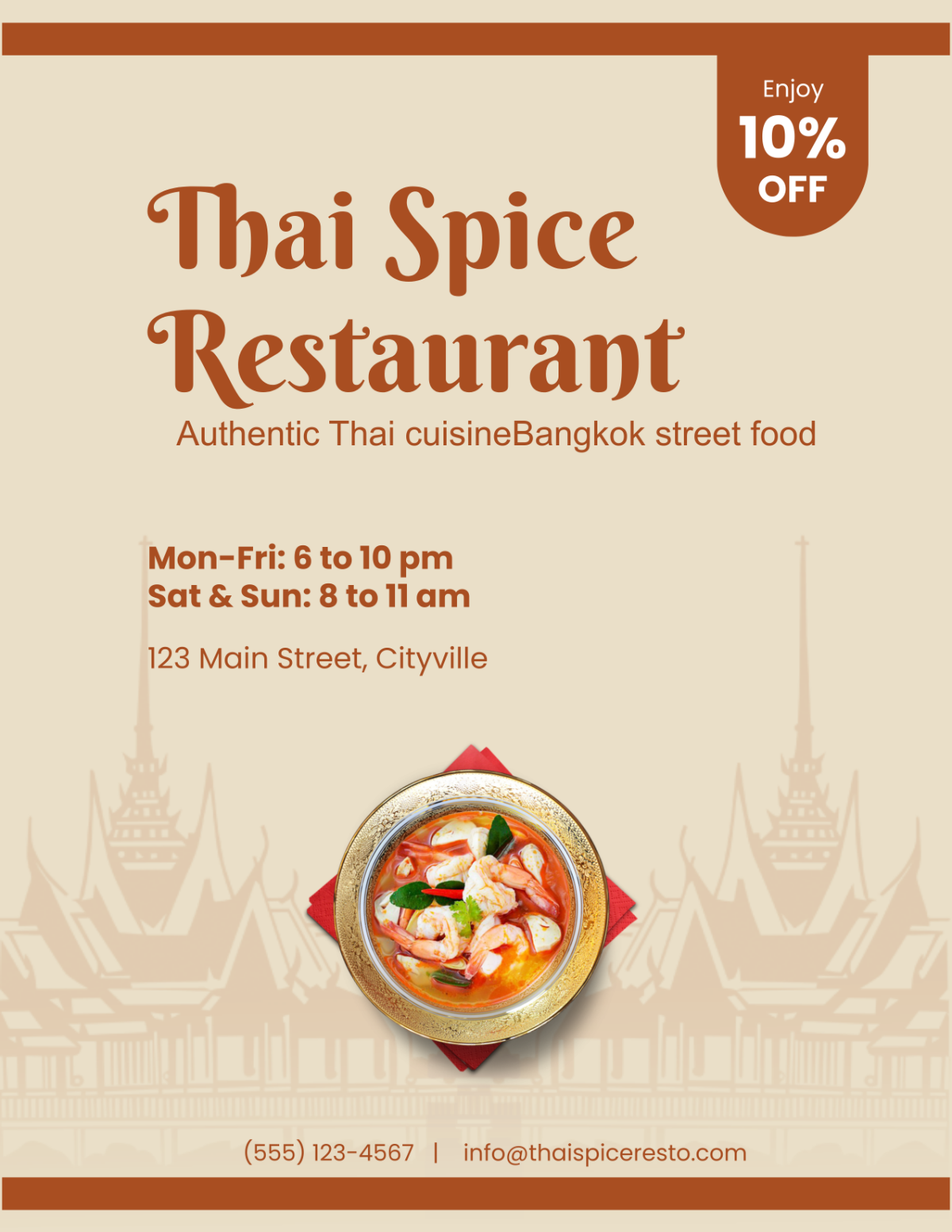 Thai Food Flyer