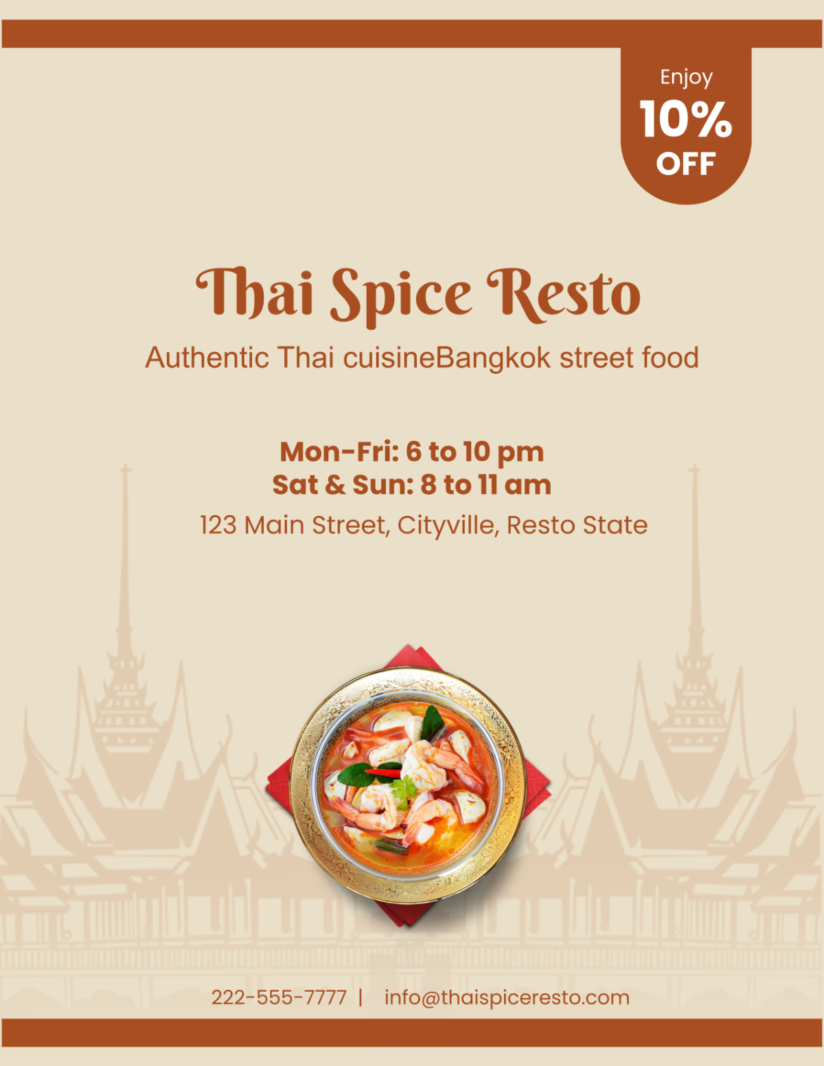 Thai Food Flyer