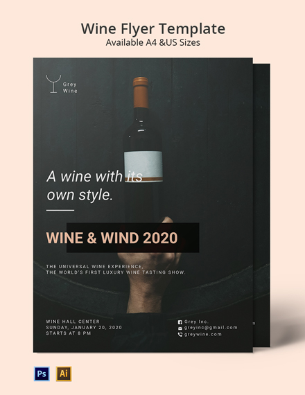 Wine Flyer Template