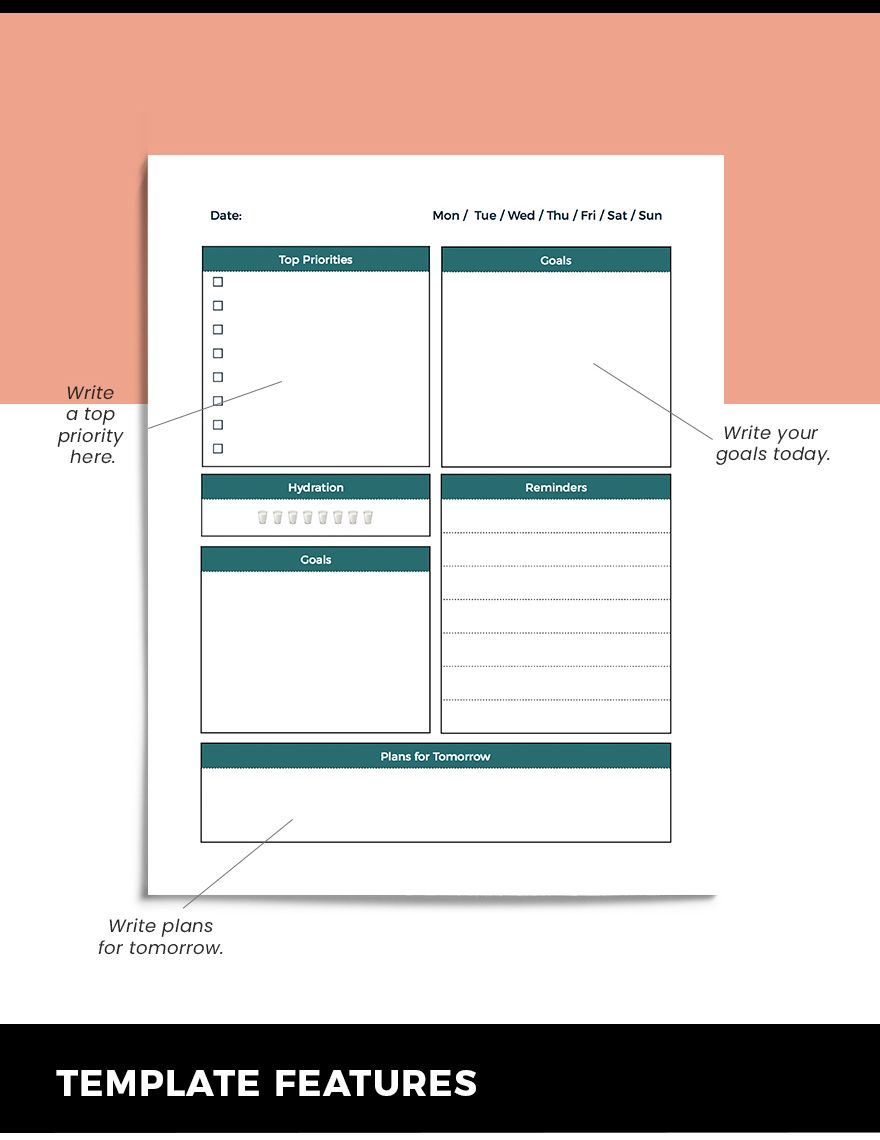 Daily To Do List Planner Template
