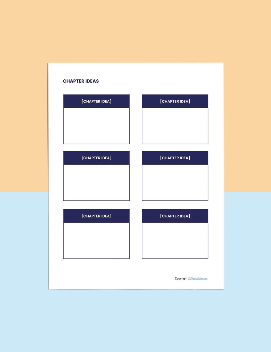 Editable Story Planner Template Format