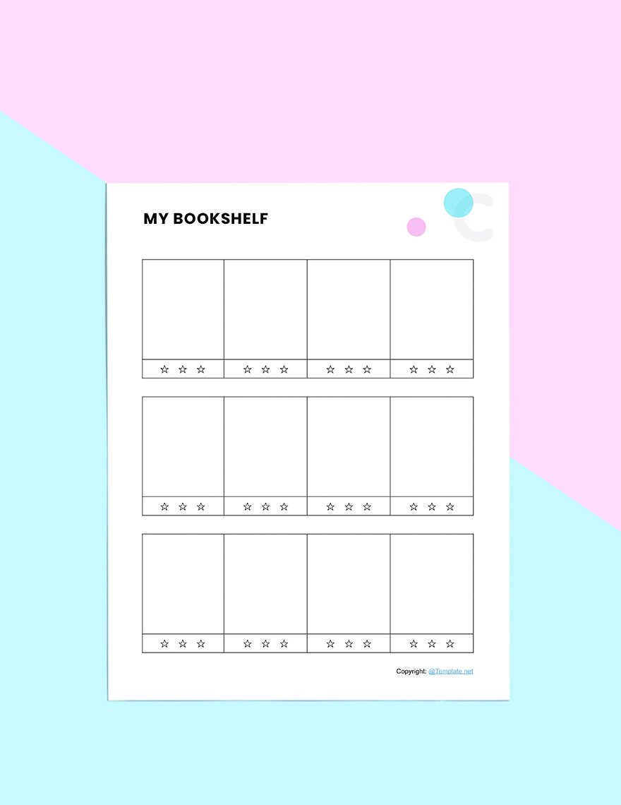 Basic Book Planner Template