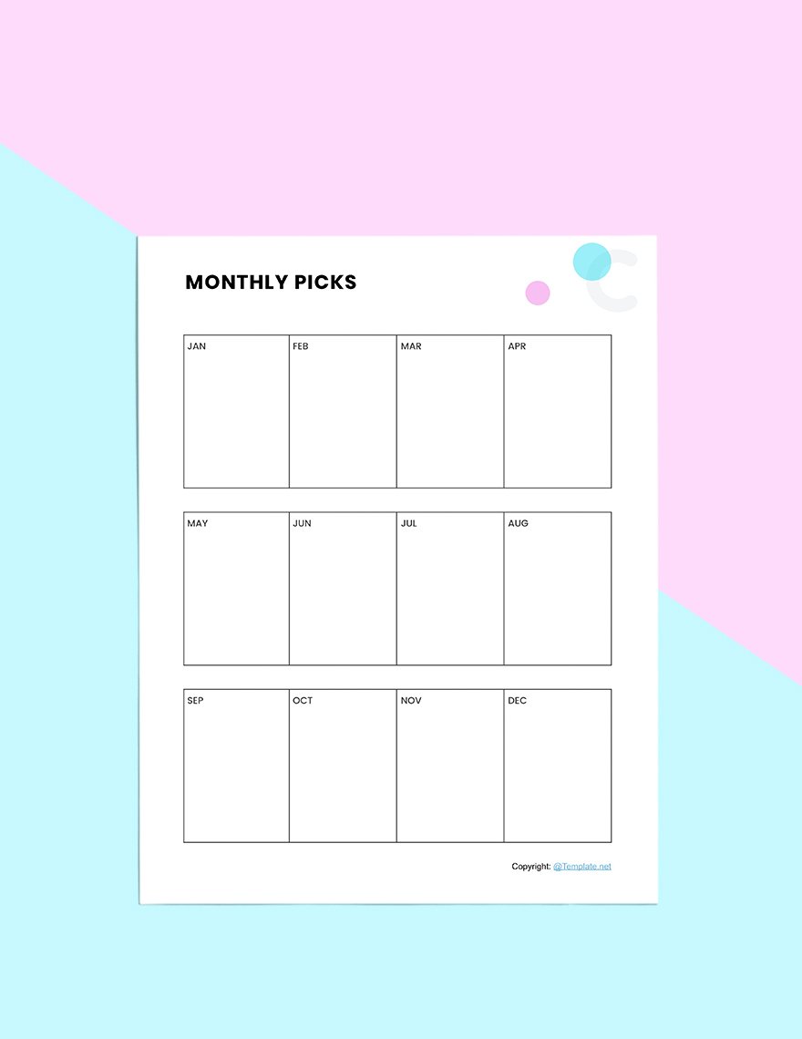 Basic Book Planner Template