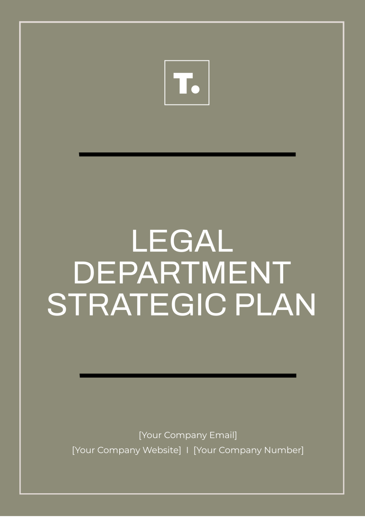 Legal Department Strategic Plan Template - Edit Online & Download