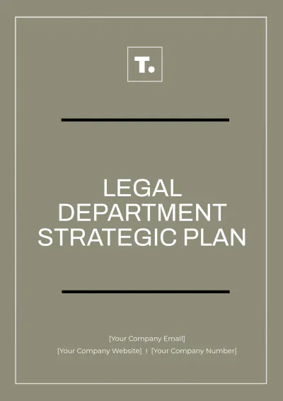 Free Legal Department Strategic Plan Template to Edit Online