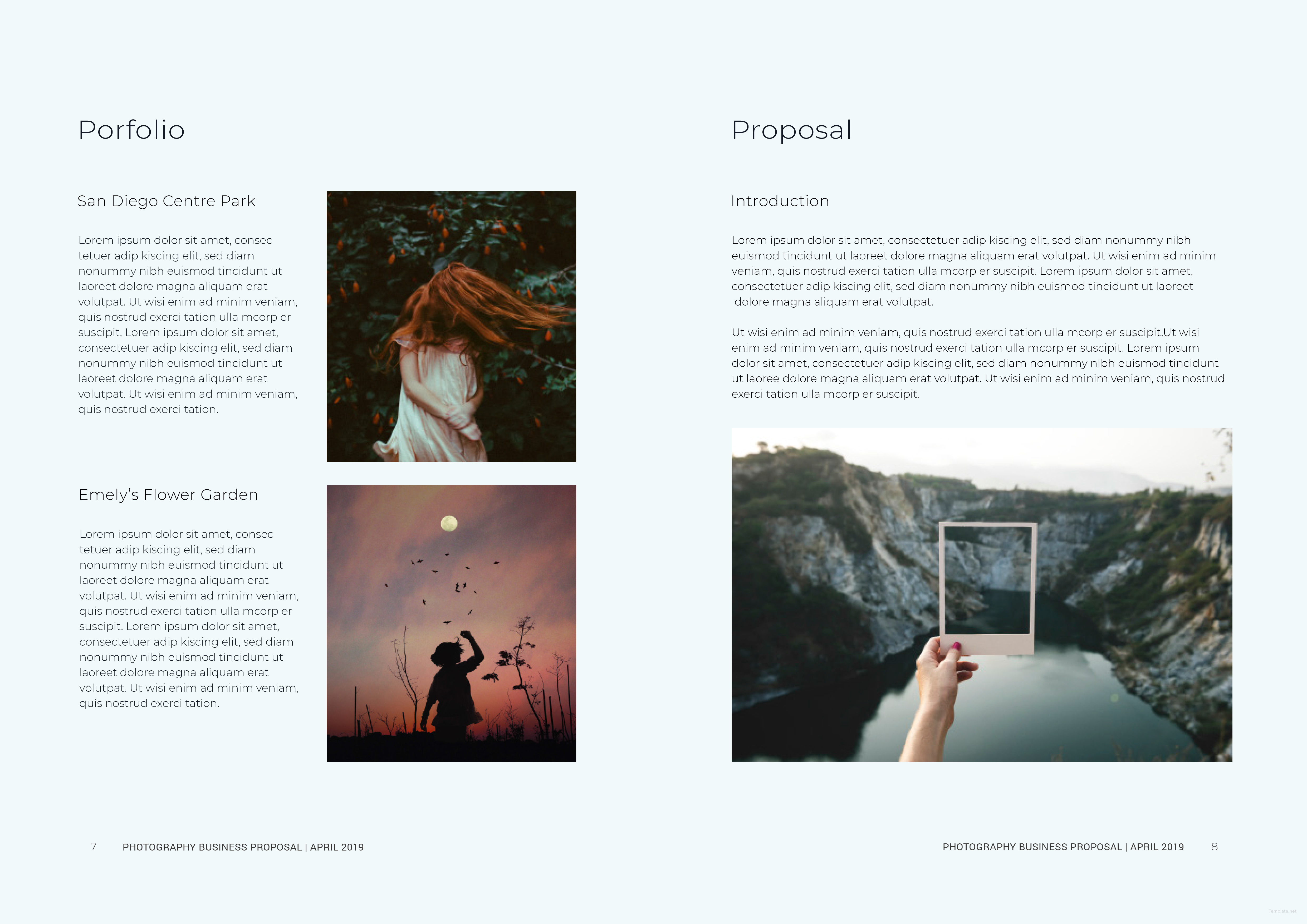 Photography Business Proposal Template in Indesign Template net