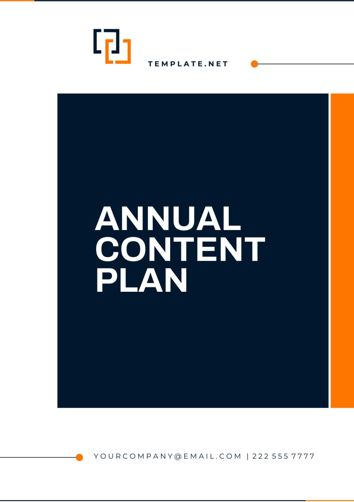 Free Annual Content Plan Template