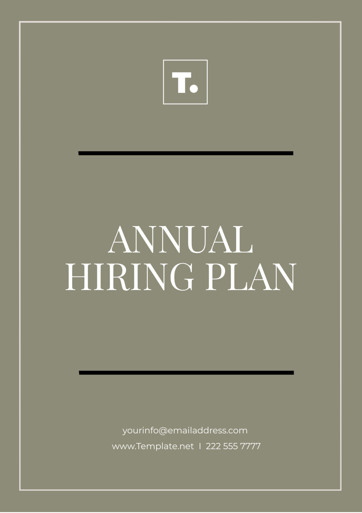 Free Annual Hiring Plan Template