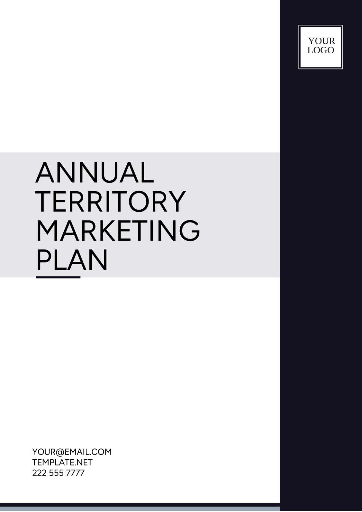 Free Annual Territory Marketing Plan Template