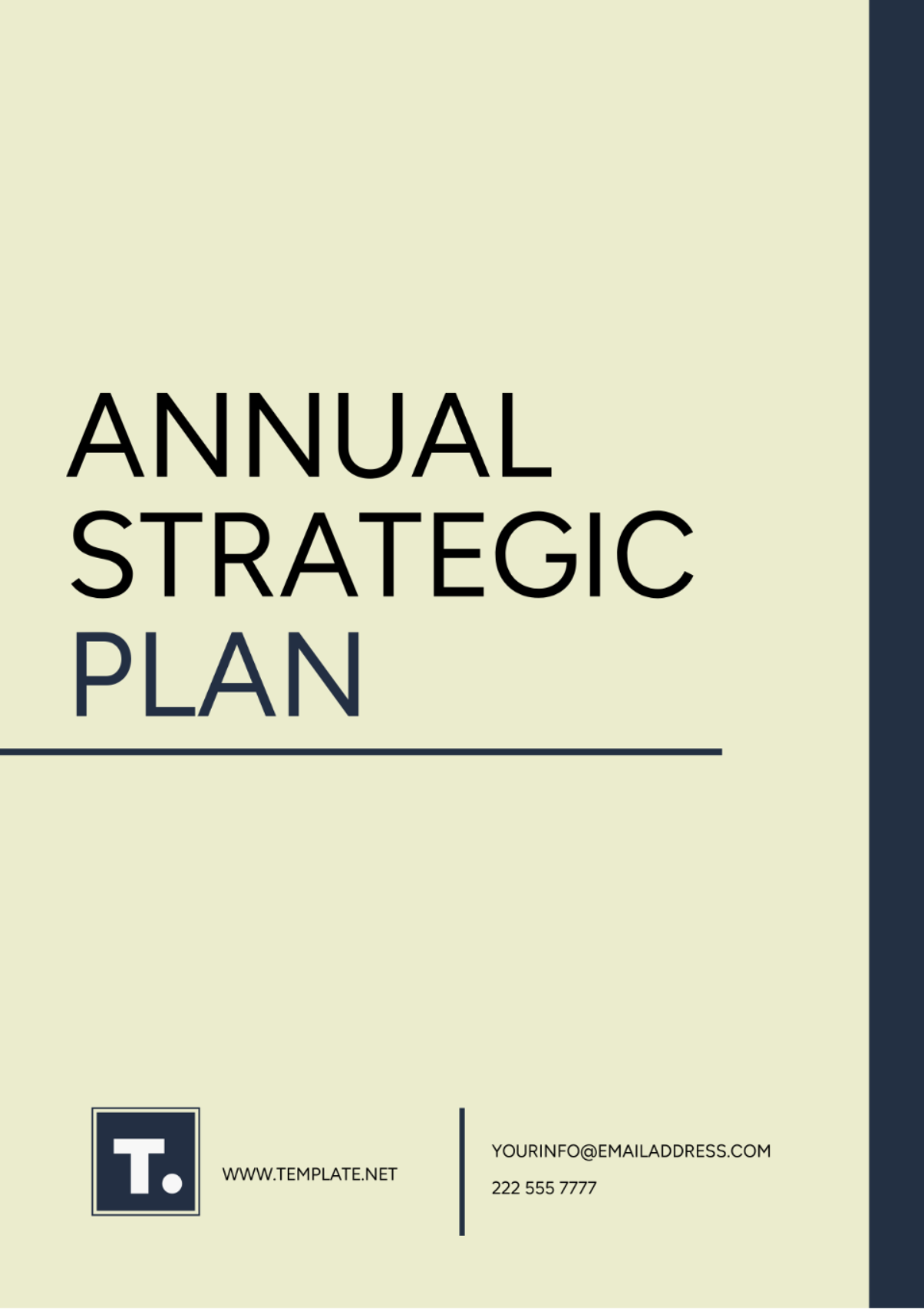 Free Annual Strategic Plan Template