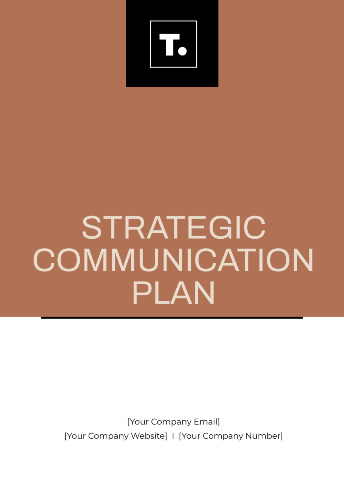 Strategic Communication Plan Template - Edit Online & Download