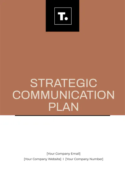 Free Strategic Communication Plan Template to Edit Online