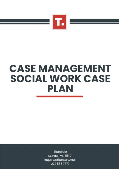 Free Case Management Social Work Case Plan Template to Edit Online