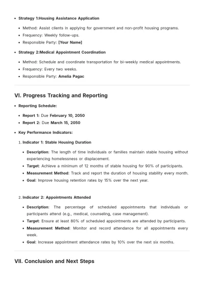 Free Case Management Social Work Case Plan Template to Edit Online