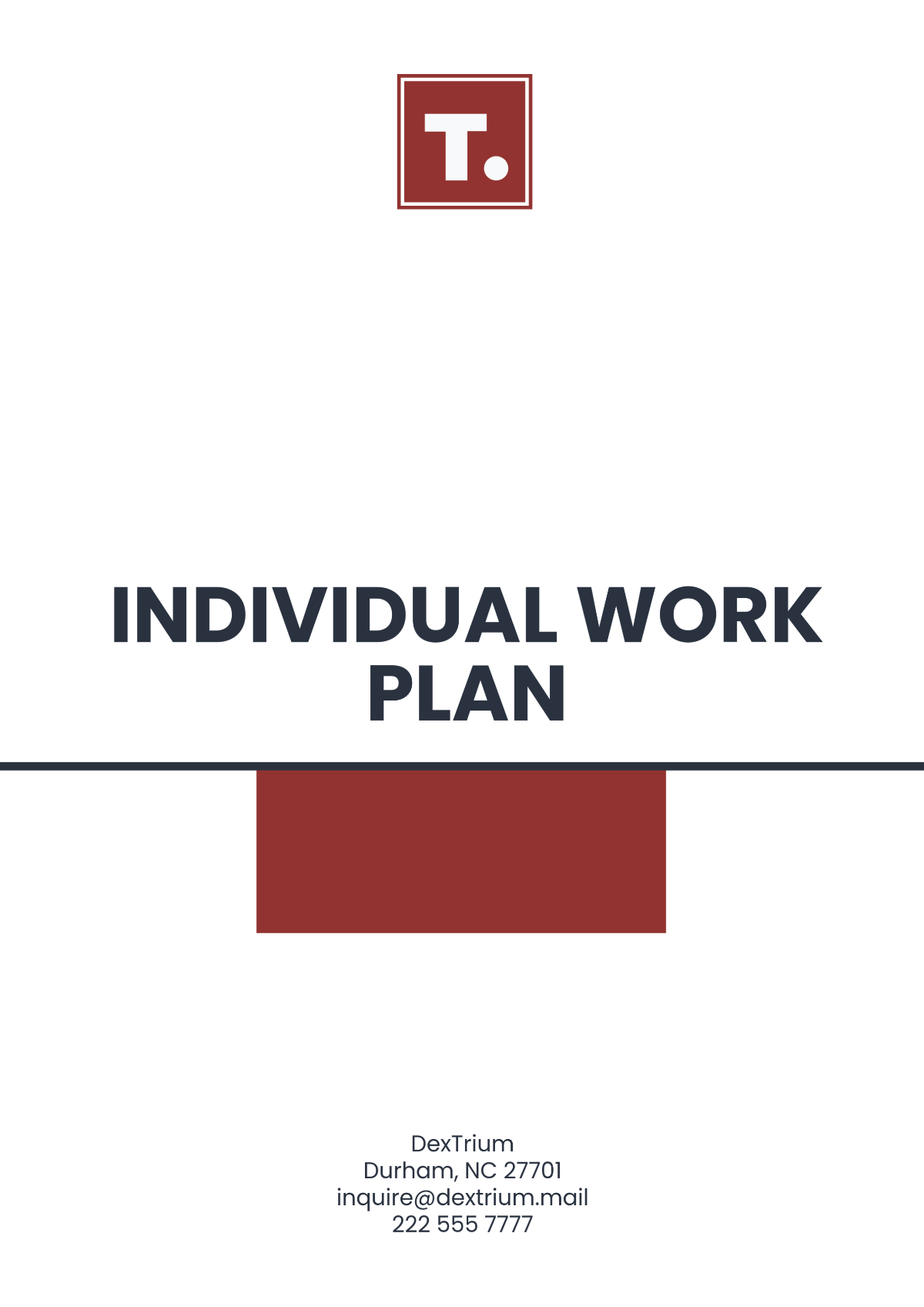 Free Individual Work Plan Template to Edit Online