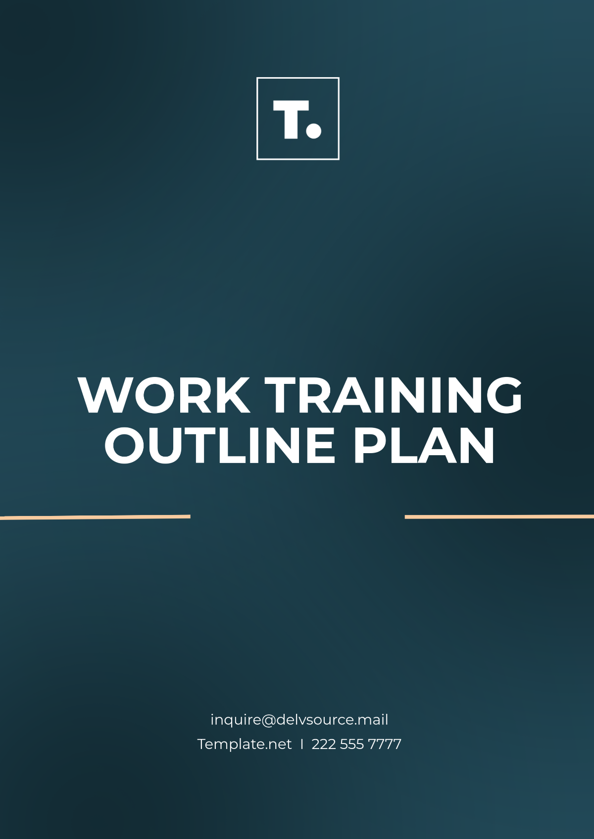 Work Training Outline Plan Template - Edit Online & Download