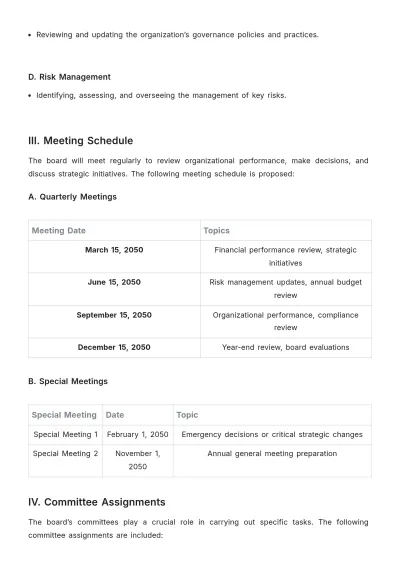 Free Board Work Plan Design Template to Edit Online
