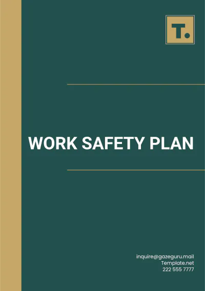 Free Work Safety Plan Template to Edit Online