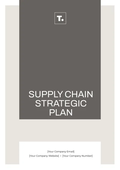 Free Supply Chain Strategic Plan Template to Edit Online