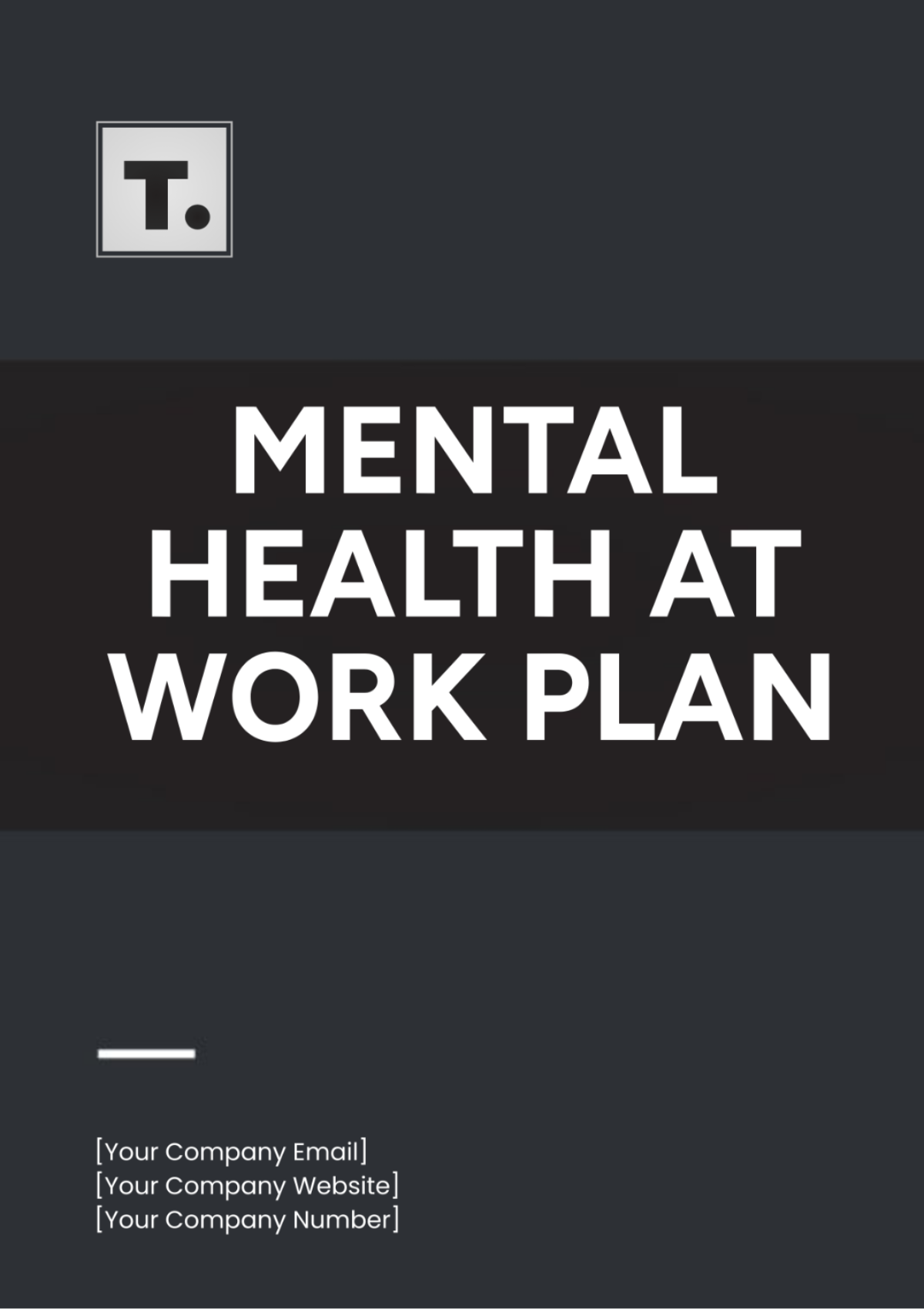 Mental Health At Work Plan Template - Edit Online & Download